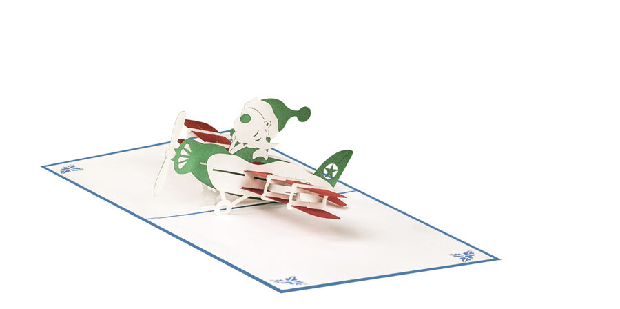 Santa Flying - Pop up 3D P75