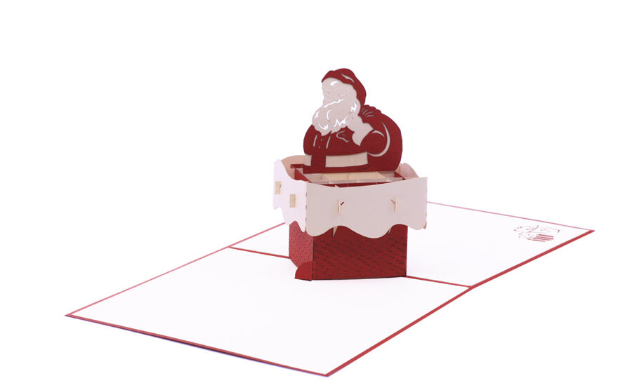 Santa in Chimney 2 - Pop up 3D P76