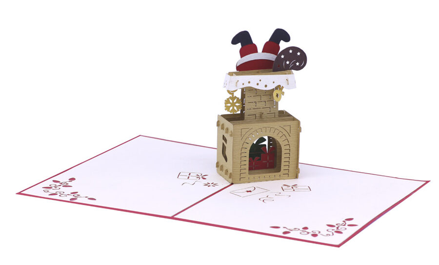 Santa in Chimney - Pop up 3D P79