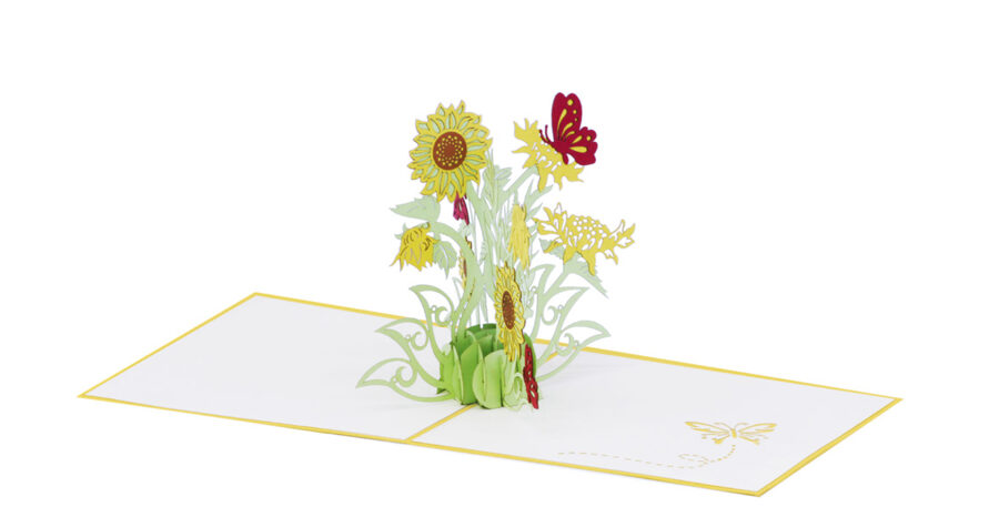 Sunflowers and Butterfly- Pop up 3D, P81