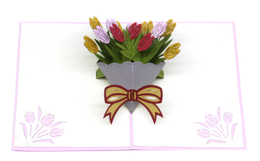 Bunch of Tulips - Pop up 3D, P106