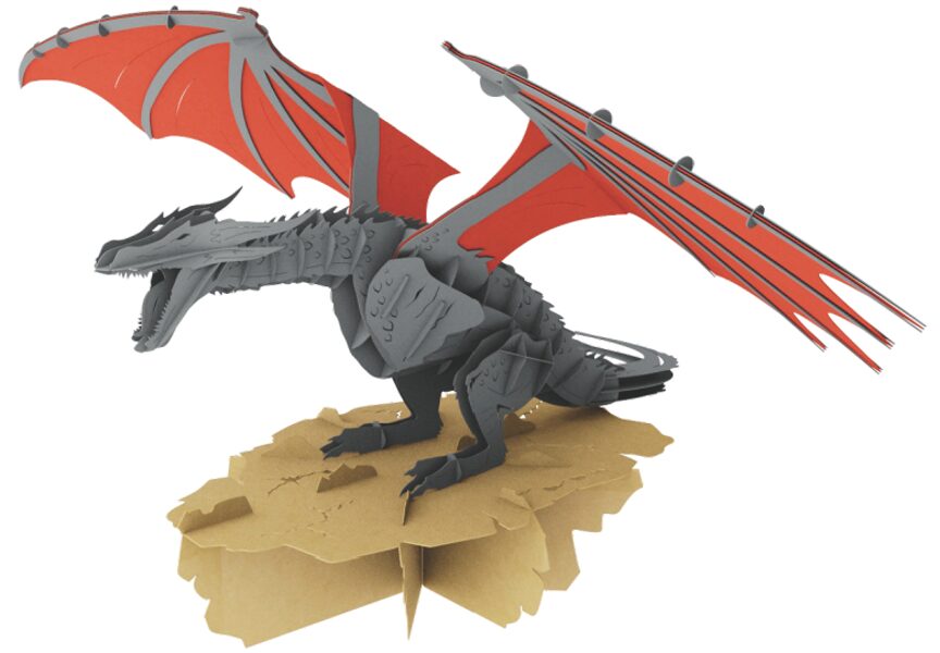 Kit de Dragon Rouge 3D à assembler