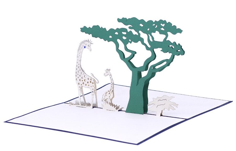 Jungle Giraffe - Pop up 3D P12